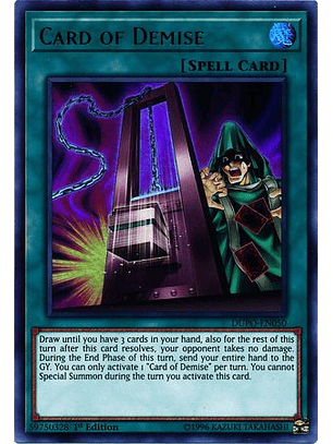 Card Of Demise - dupo-en050 - Ultra Rare 1st Edition
