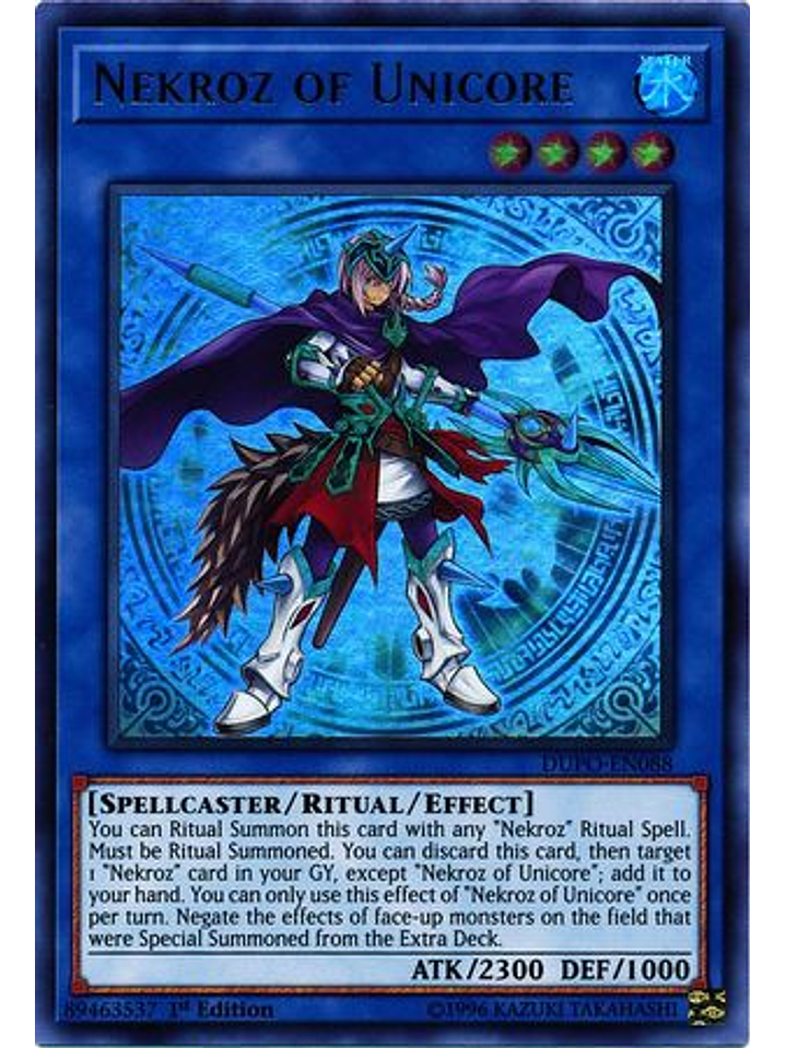 Nekroz Of Unicore - dupo-en088 - Ultra Rare 1st Edition 1