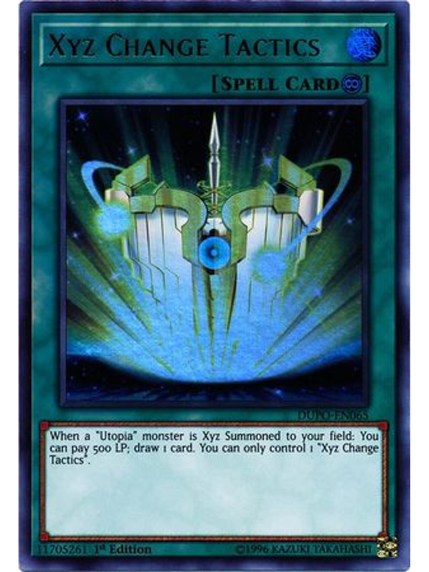 Xyz Change Tactics - dupo-en065 - Ultra Rare 1st Edition 1