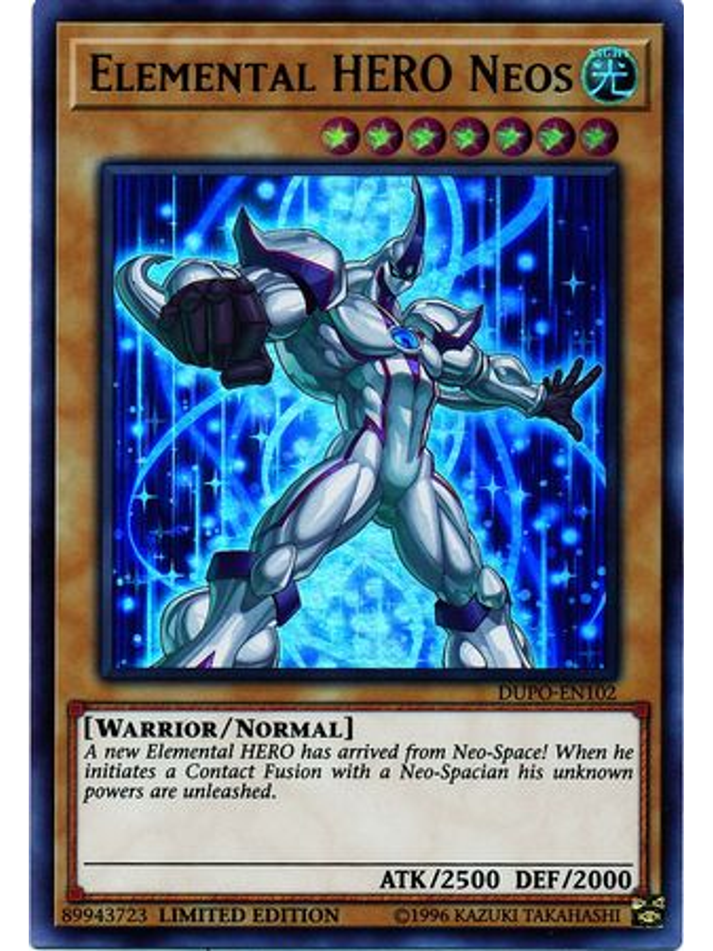 Elemental HERO Neos - DUPO-EN102 - Ultra Rare Limited Edition 1