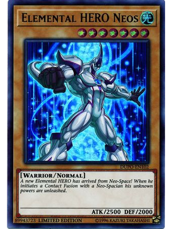 Elemental HERO Neos - DUPO-EN102 - Ultra Rare Limited Edition 1