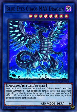 Blue-Eyes Chaos MAX Dragon - DUPO-EN048 - Ultra Rare 1st Edition