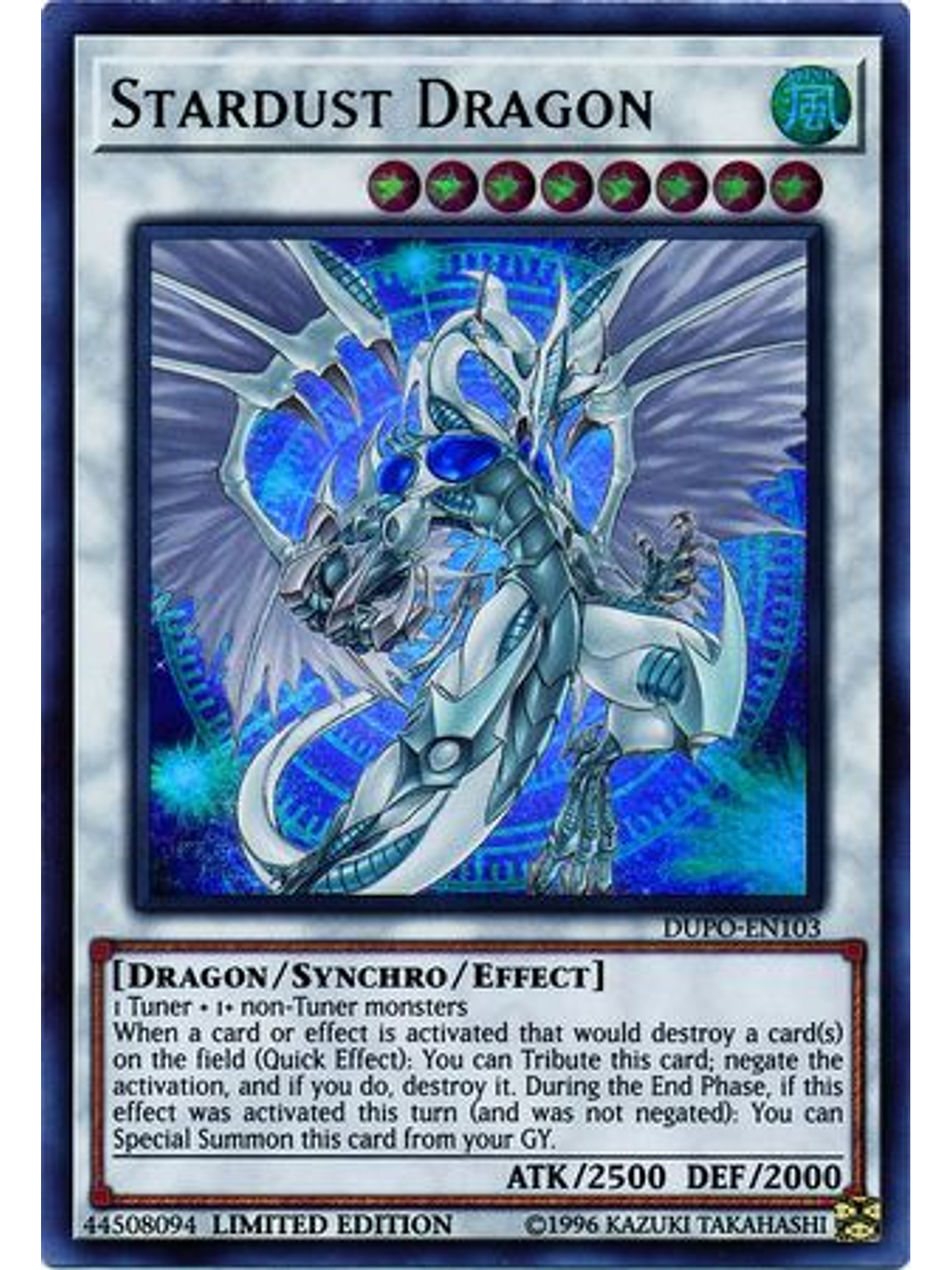 Stardust Dragon - DUPO-EN103 - Ultra Rare Limited Edition 1