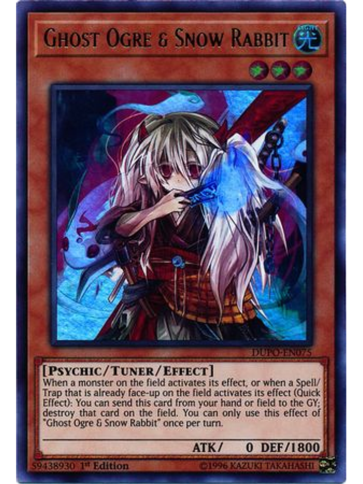 Ghost Ogre & Snow Rabbit - DUPO-EN075 - Ultra Rare 1st Edition 1