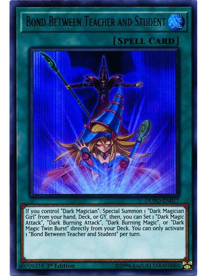 Bond Between Teacher and Student - DUPO-EN017 - Ultra Rare 1st Edition 1