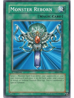 Monster Reborn - SDK-036 - Common 1st Edition