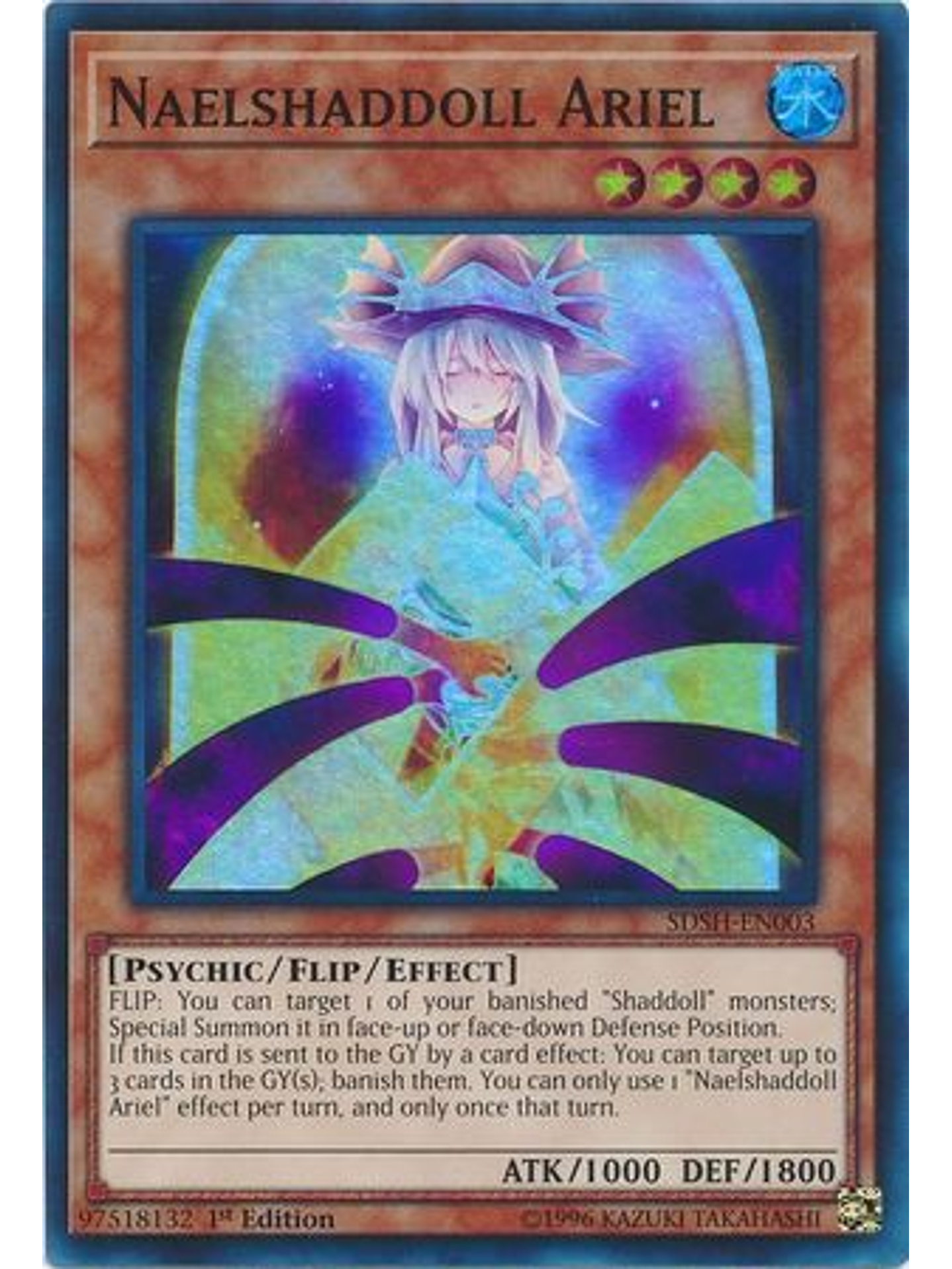 Naelshaddoll Ariel - SDSH-EN003 - Super Rare 1st Edition 1