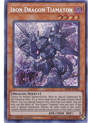 Iron Dragon Tiamaton - MP19-EN016 - Prismatic Secret Rare 1st Edition