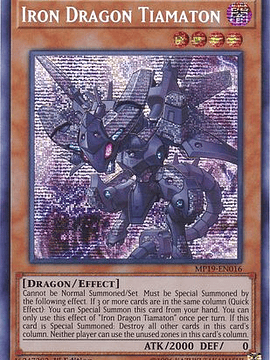 Iron Dragon Tiamaton - MP19-EN016 - Prismatic Secret Rare 1st Edition