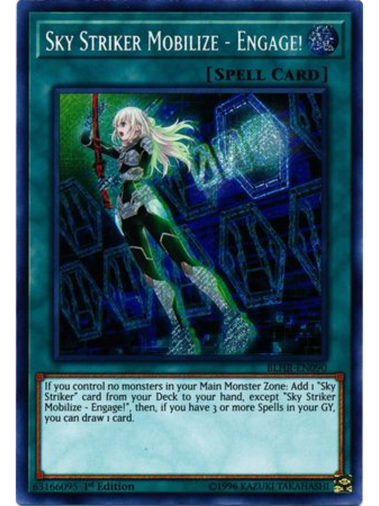Sky Striker Mobilize - Engage! - BLHR-EN090 - Secret Rare 1st Edition 1