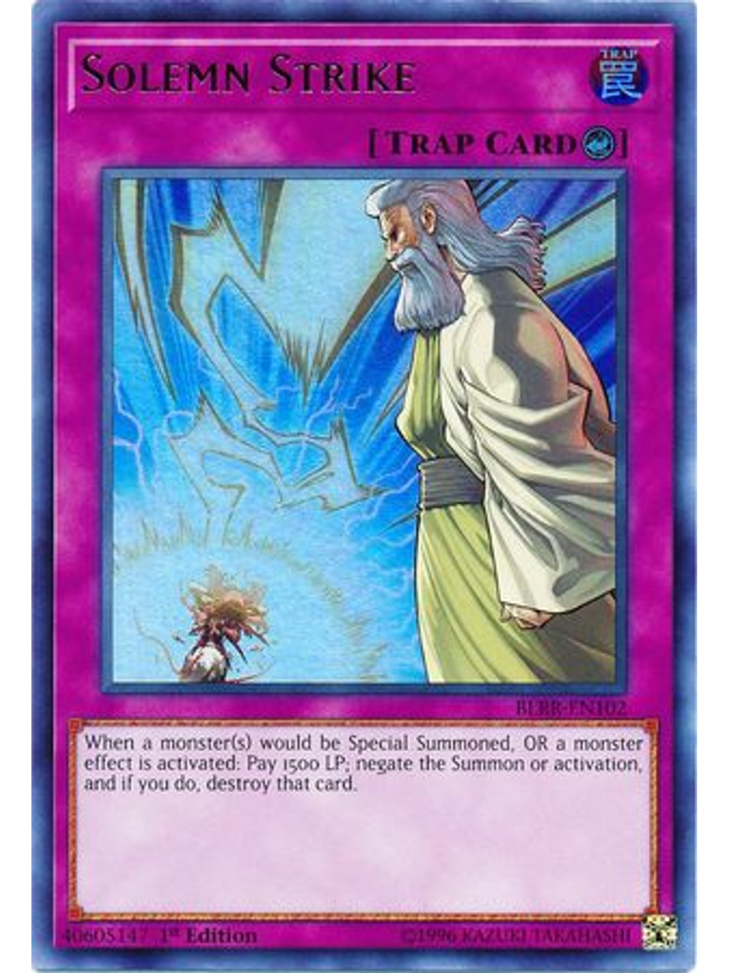 Solemn Strike - BLRR-EN102 - Ultra Rare 1st Edition 1