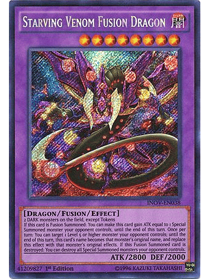 Starving Venom Fusion Dragon - INOV-EN038 - Secret Rare 1st Edition