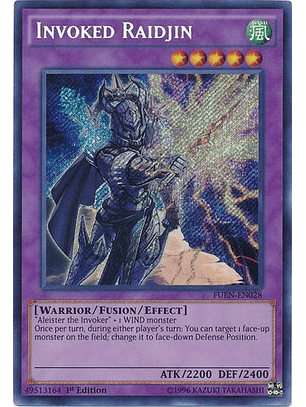 Invoked Raidjin - FUEN-EN028 - Secret Rare 1st Edition