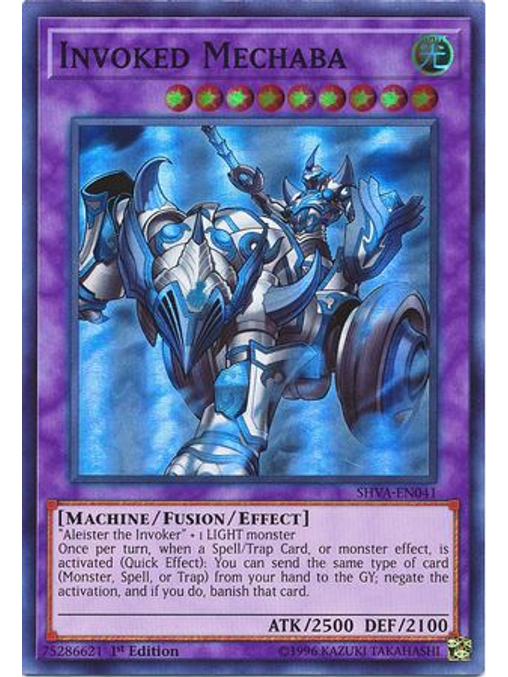 Invoked Mechaba - SHVA-EN041 - Super Rare 1st Edition 1