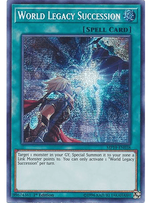 World Legacy Succession - MP19-EN038 - Prismatic Secret Rare 1st Edition