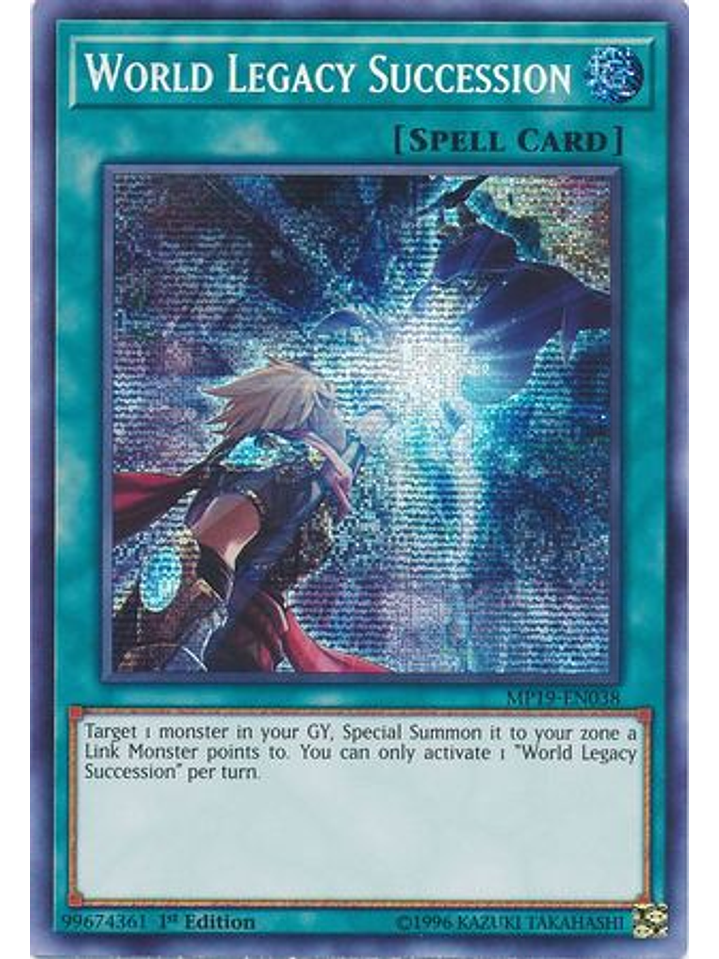 World Legacy Succession - MP19-EN038 - Prismatic Secret Rare 1st Edition 1