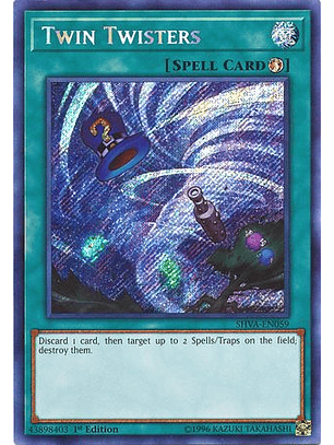 Twin Twisters - SHVA-EN059 - Secret Rare 1st Edition