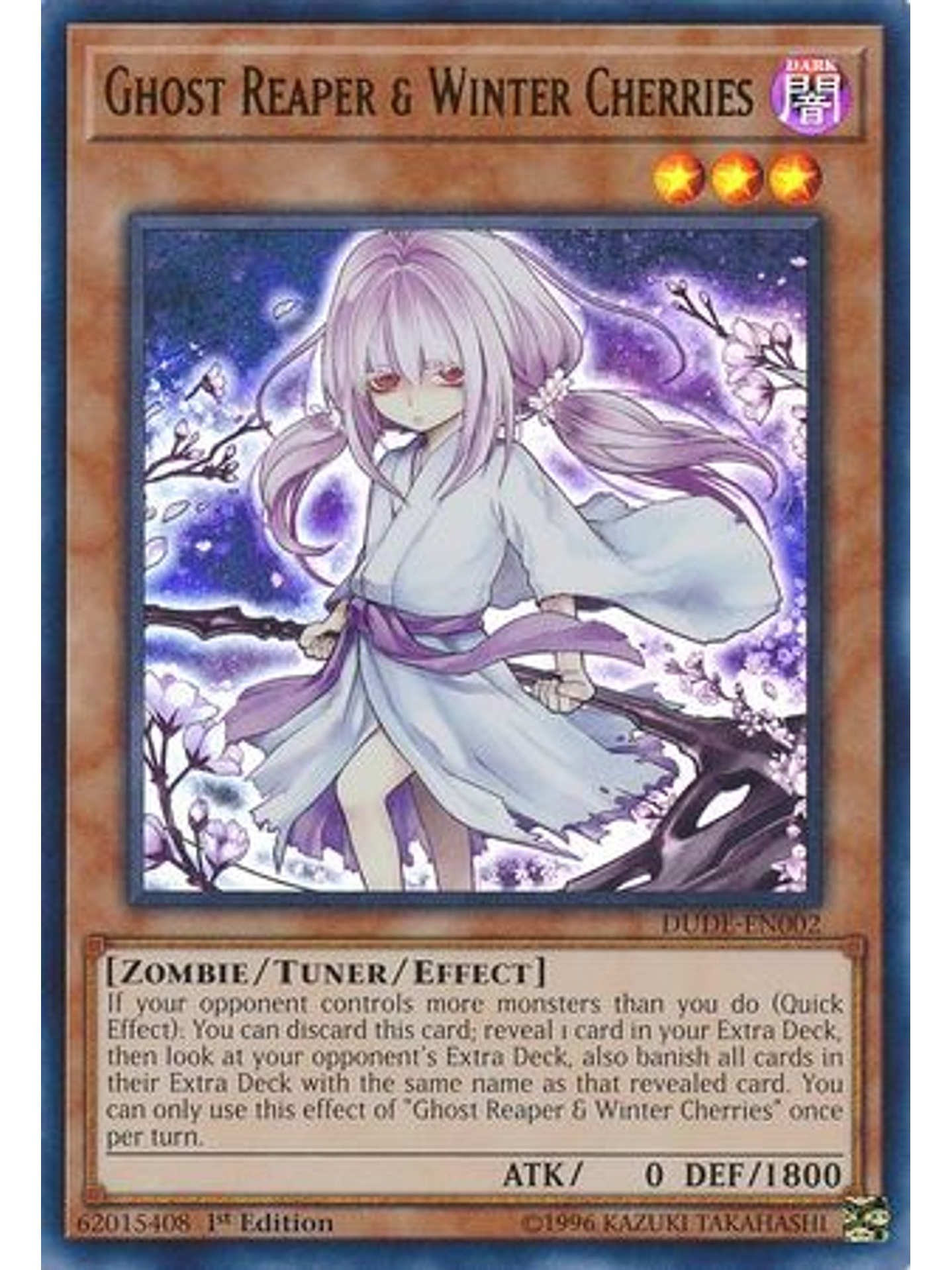 Ghost Reaper & Winter Cherries (alternate art) - DUDE-EN002 - Ultra Rare 1