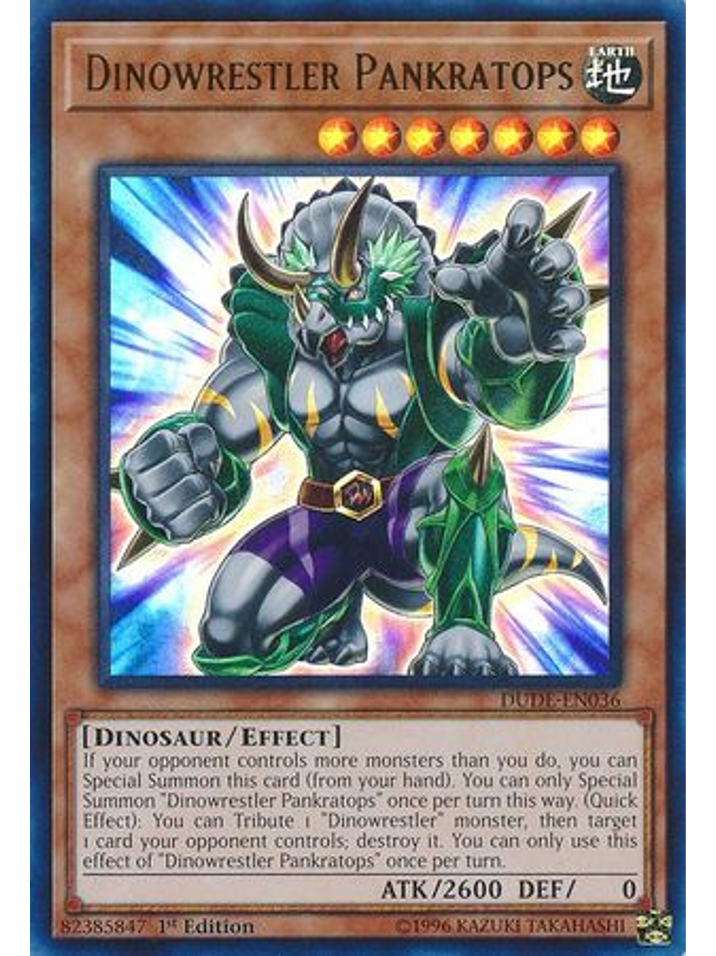 Dinowrestler Pankratops - DUDE-EN036 - Ultra Rare 1