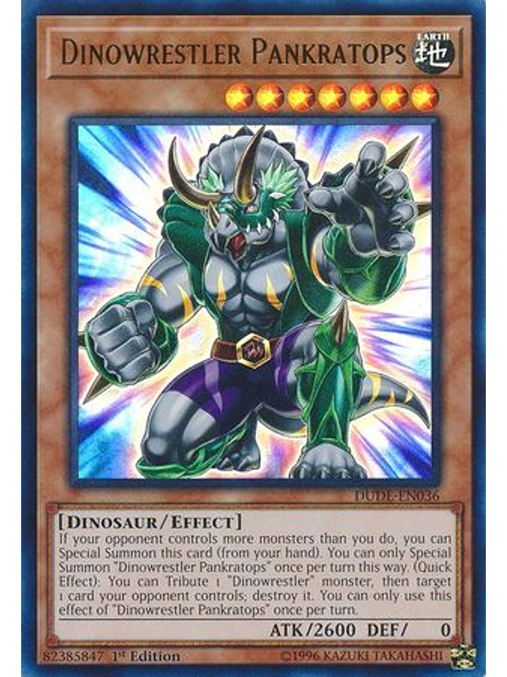 Dinowrestler Pankratops - DUDE-EN036 - Ultra Rare 1