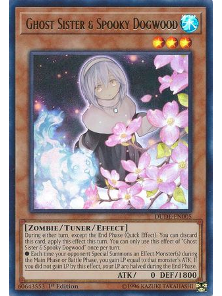 Ghost Sister & Spooky Dogwood (alternate art) - DUDE-EN005 - Ultra Rare 1