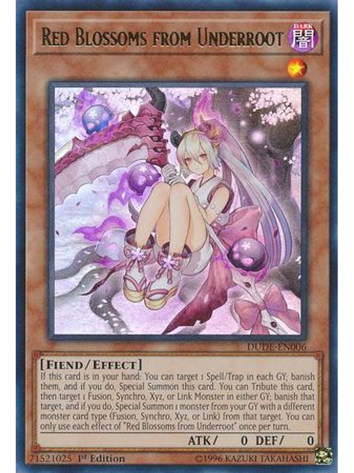 Red Blossoms from Underroot - DUDE-EN006 - Ultra Rare 1