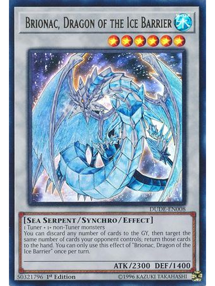 Brionac, Dragon of the Ice Barrier - DUDE-EN008 - Ultra Rare 1