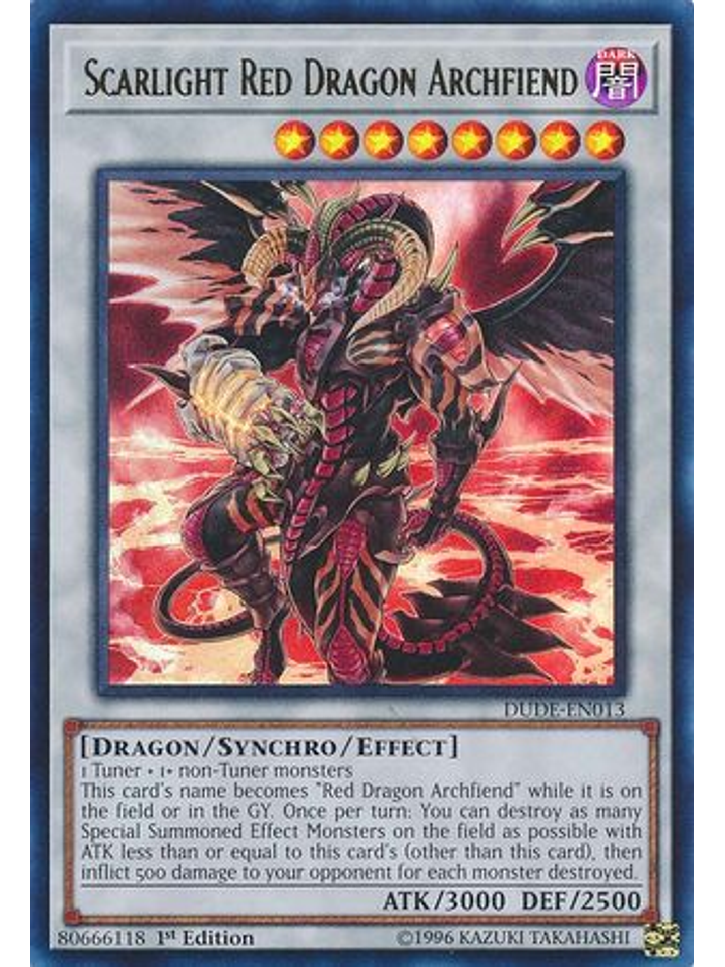 Scarlight Red Dragon Archfiend - DUDE-EN013 - Ultra Rare 1