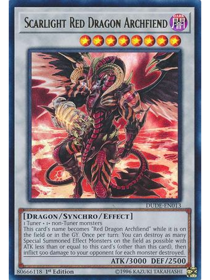 Scarlight Red Dragon Archfiend - DUDE-EN013 - Ultra Rare 1