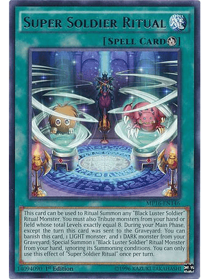Super Soldier Ritual - MP16-EN146 - Rare 1st Edition
