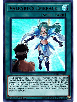 Valkyrie's Embrace - DANE-EN089 - Ultra Rare 1st Edition