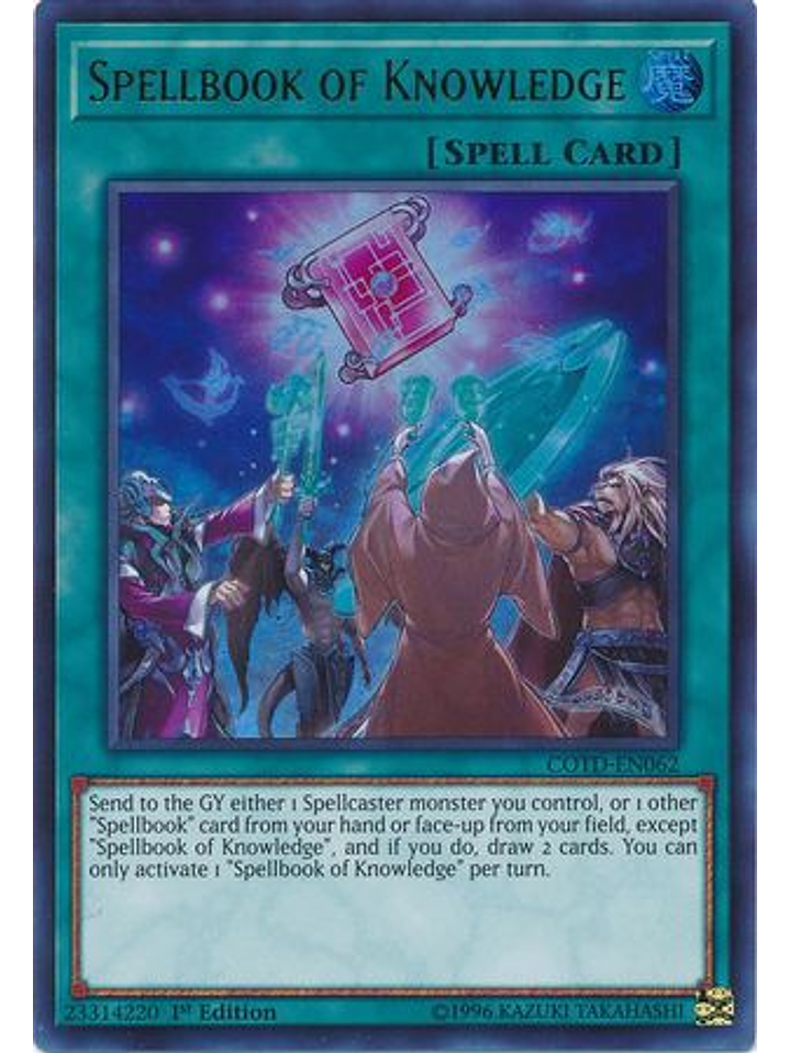 Spellbook of Knowledge - COTD-EN062 - Ultra Rare 1st Edition 1