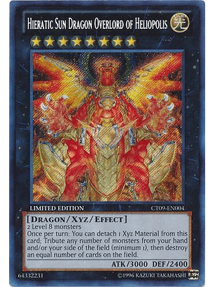 Hieratic Sun Dragon Overlord of Heliopolis - CT09-EN004 - Secret Rare