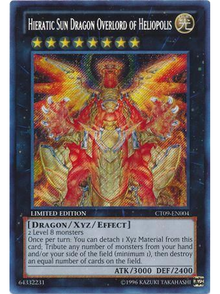 Hieratic Sun Dragon Overlord of Heliopolis - CT09-EN004 - Secret Rare 1