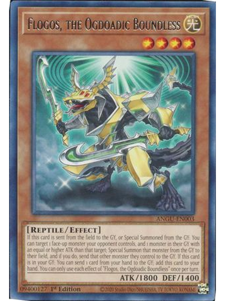 Flogos, the Ogdoadic Boundless - ANGU-EN003 - Rare 1st Edition 1
