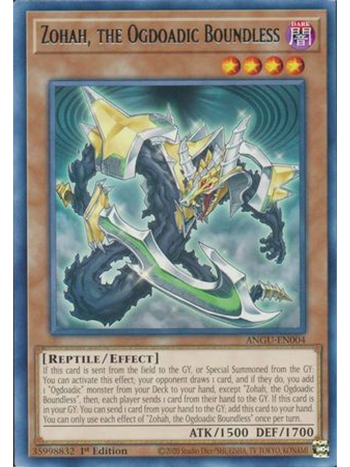 Zohah, the Ogdoadic Boundless - ANGU-EN004 - Rare 1st Edition 1
