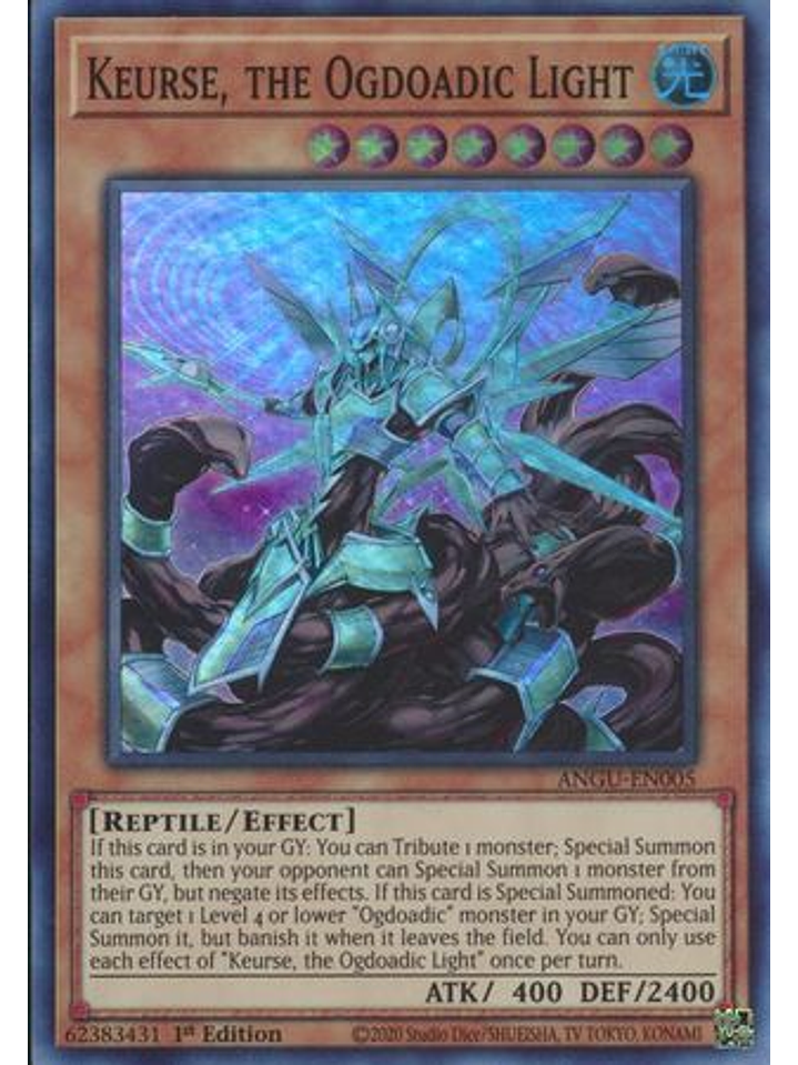 Keurse, the Ogdoadic Light - ANGU-EN005 - Super Rare 1st Edition 1