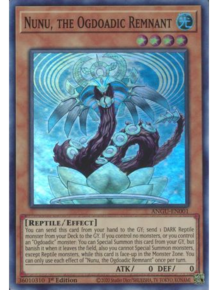 Nunu, the Ogdoadic Remnant - ANGU-EN001 - Super Rare 1st Edition 1