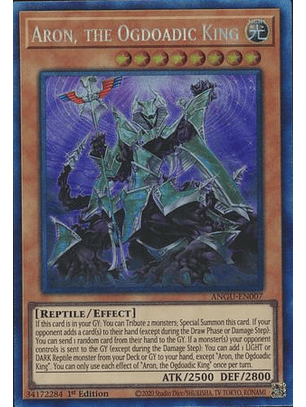 Aron, the Ogdoadic King - ANGU-EN007 - Collectors Rare 1st Edition