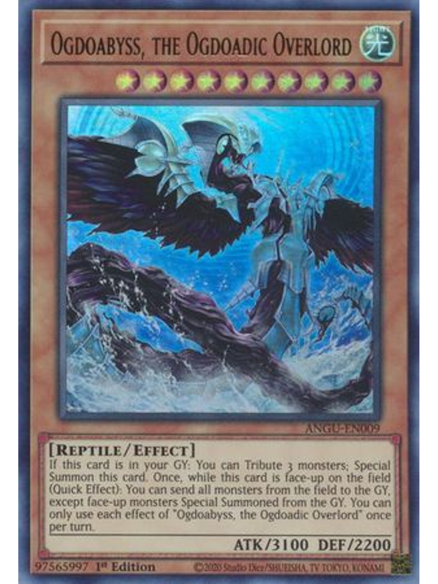 Ogdoabyss, the Ogdoadic Overlord - ANGU-EN009 - Ultra Rare 1st Edition 1