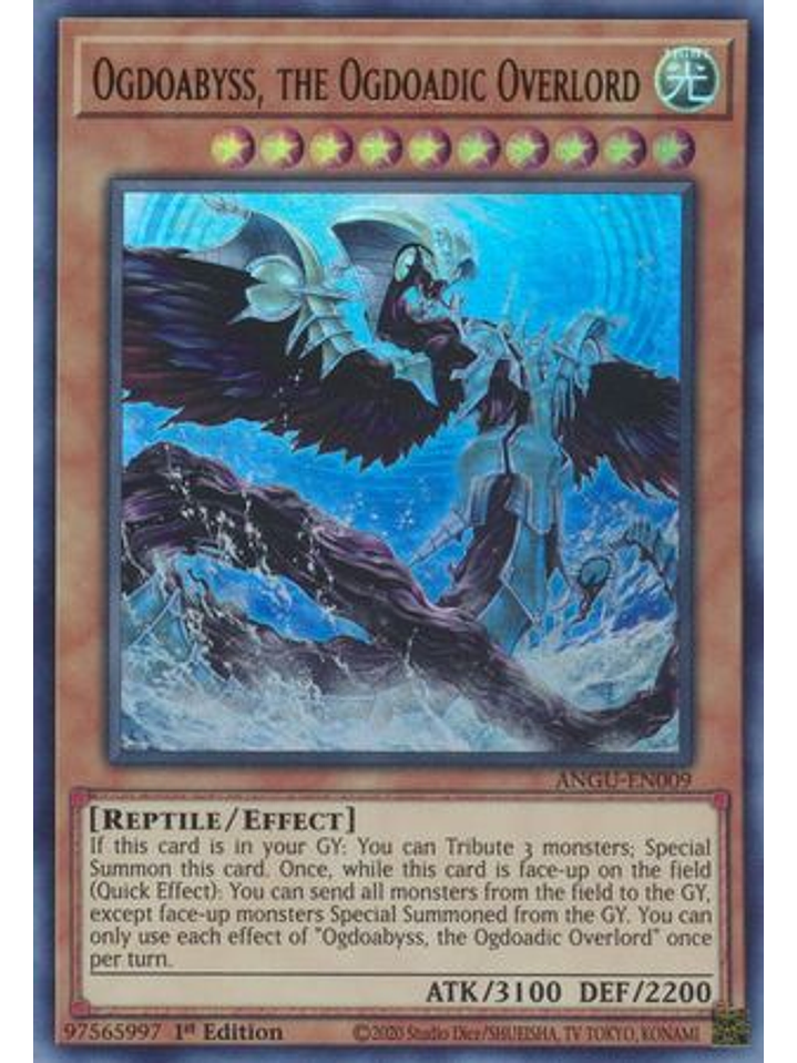 Ogdoabyss, the Ogdoadic Overlord - ANGU-EN009 - Ultra Rare 1st Edition 1