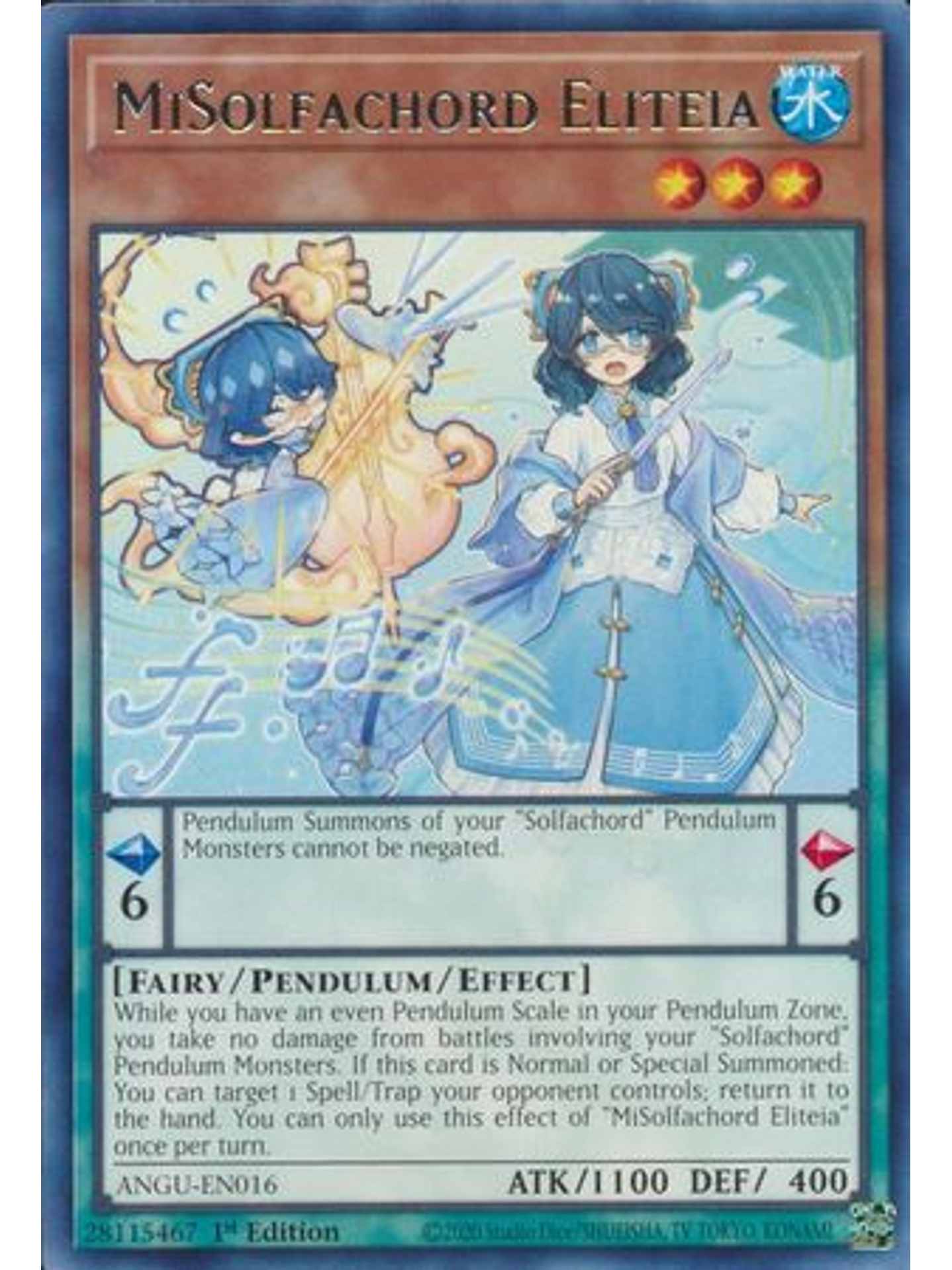 MiSolfachord Eliteia - ANGU-EN016 - Rare 1st Edition 1