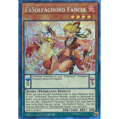 FaSolfachord Fancia - ANGU-EN017 - Collectors Rare 1st Edition