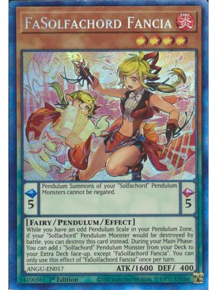 FaSolfachord Fancia - ANGU-EN017 - Collectors Rare 1st Edition 1