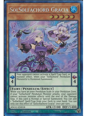 SolSolfachord Gracia - ANGU-EN018 - Collectors Rare 1st Edition
