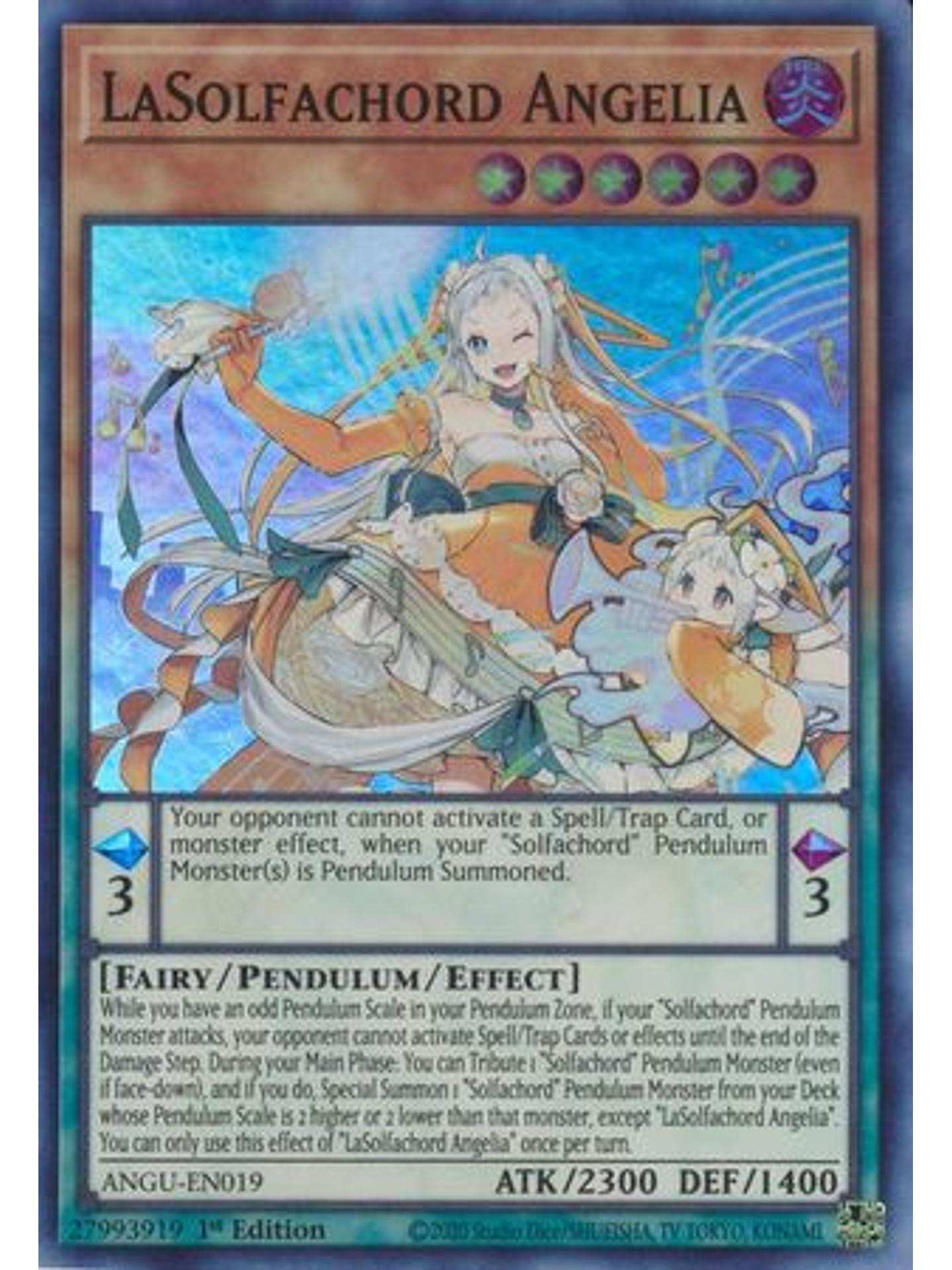 LaSolfachord Angelia - ANGU-EN019 - Super Rare 1st Edition 1