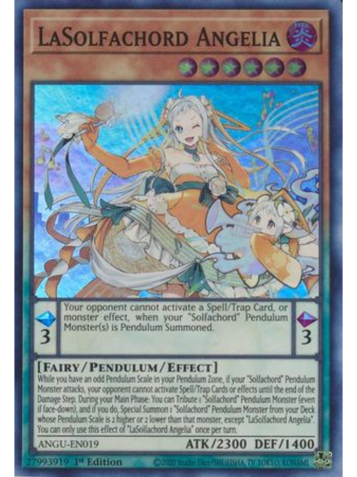 LaSolfachord Angelia - ANGU-EN019 - Super Rare 1st Edition 1
