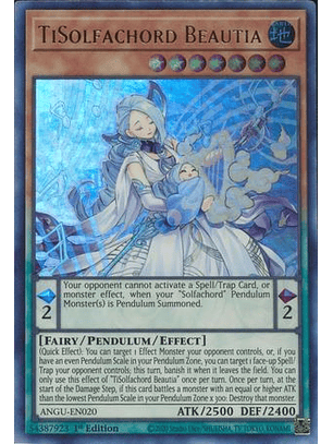 TiSolfachord Beautia - ANGU-EN020 - Ultra Rare 1st Edition