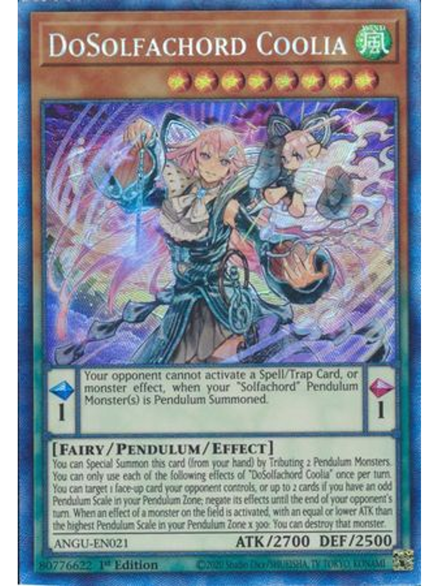 DoSolfachord Coolia - ANGU-EN021 - Collectors Rare 1st Edition 1