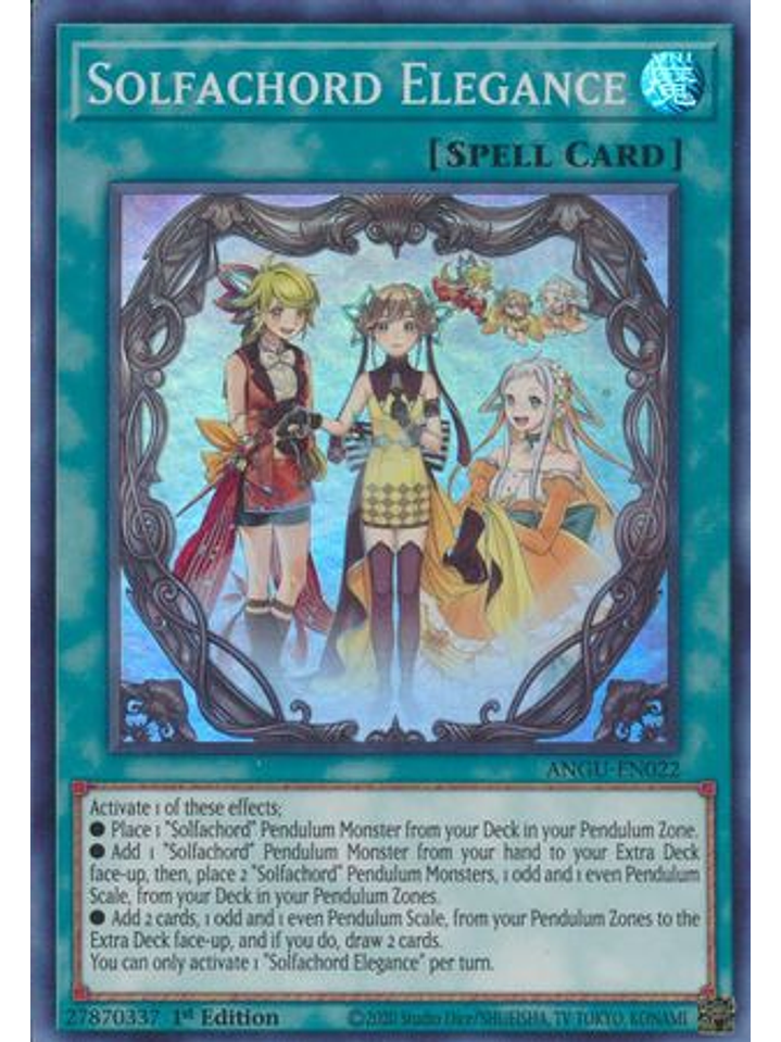 Solfachord Elegance - ANGU-EN022 - Super Rare 1st Edition 1